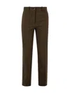 Nine In The Morning Mid-rise Trousers In Brown
