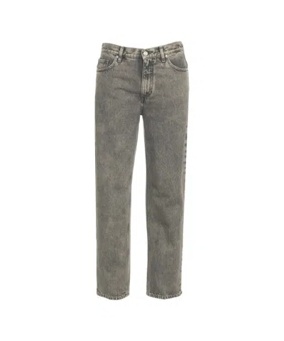 Nine In The Morning Minerva' Straight Leg Jeans In Gray