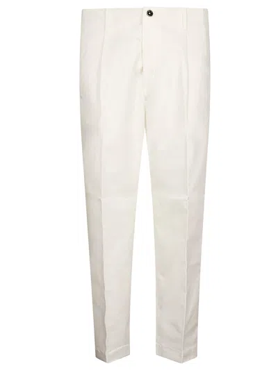 Nine In The Morning Mini Button Fastening Back Pocket Trousers In White