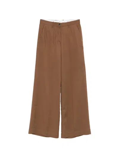 Nine In The Morning Nadia Chino Trousers In Brown