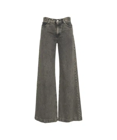 Nine In The Morning 'nadia' Wide-leg Jeans In Gray