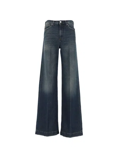 Nine In The Morning Nadia Wide-leg Jeans In Blue