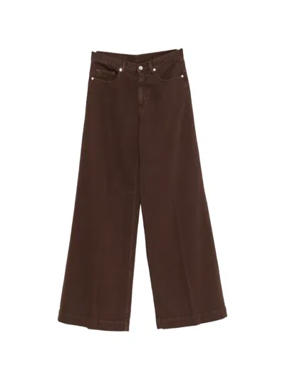 Nine In The Morning Nadiah Wide-leg Jeans In Brown