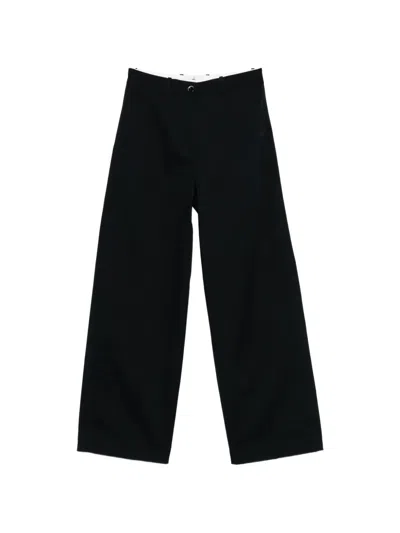 Nine In The Morning Nancy Zip-up Trousers In Blue