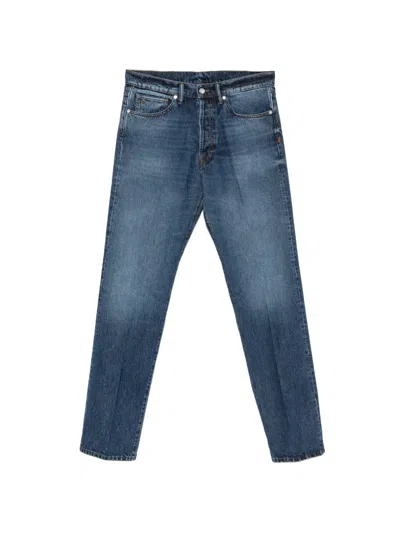 Nine In The Morning Nathan Faded-effect Jeans In Blue