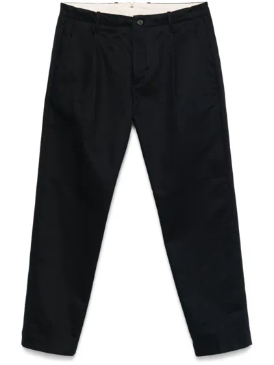 Nine In The Morning Navy Blue Chino Pants In Black