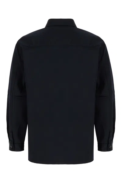 Nine In The Morning Navy Blue Cotton Blend Jacket In Blu Navy
