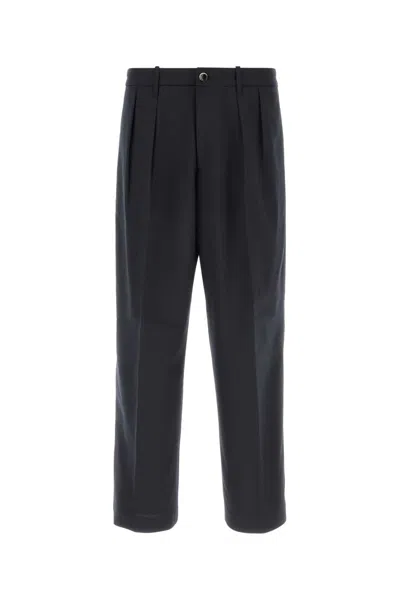 Nine In The Morning Navy Blue Twill Kai Pant In Black