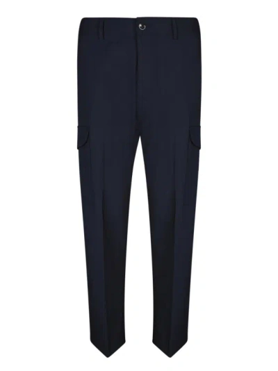 Nine In The Morning Night Blue Cargo Trousers