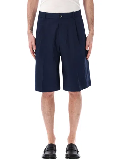 Nine In The Morning Odell Tailored Bermuda In Blue