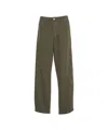 Nine In The Morning Olive Cargo Pants With Multiple Pockets In Green