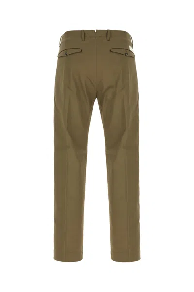 Nine In The Morning Olive Green Cotton Blend Pants