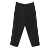 Nine In The Morning Relaxed-fit Black Trousers With Pleated Front Design In Black