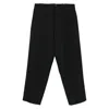 Nine In The Morning Relaxed-fit Black Trousers With Pleated Front Design In Multi