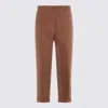 Nine In The Morning Straight-leg Trousers In Brown