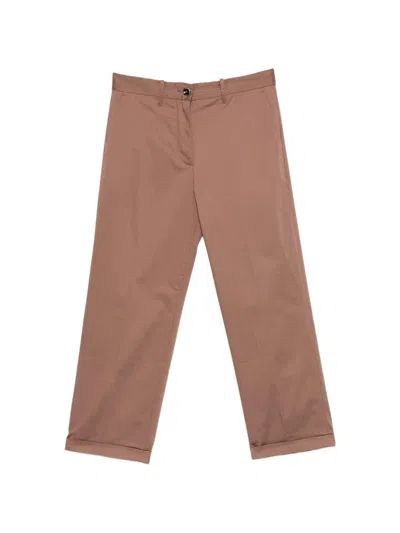Nine In The Morning Pantaloni Montana Di Cotone Marroni  In Brown