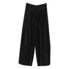 Nine In The Morning Pleated Palazzo Trousers In Black