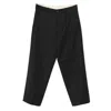 Nine In The Morning Relaxed-fit Black Trousers With Pleated Front Design In Black