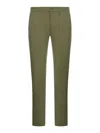 Nine In The Morning Slim Cotton Chino Trousers In Green