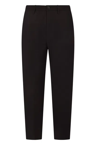 Nine In The Morning Pants Made Of Polyester And Wool In Black