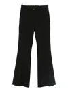 Nine In The Morning Paolina Flared Trousers In Black