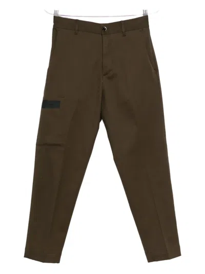 Nine In The Morning Patch Trousers In Brown