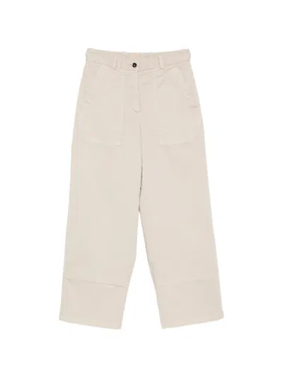 Nine In The Morning Patch-pocket Trousers In Neutral