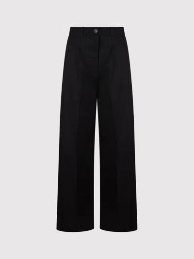 Nine In The Morning Petra Chino Over 2 Pences Trousers In Black
