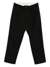 Nine In The Morning Pleat-detail Wool Trousers In Black