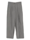 Nine In The Morning Pleat-detailed Trousers In Grey