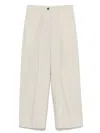 Nine In The Morning Pleat-detailed Trousers In Neutrals