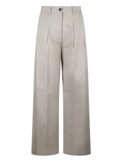 Nine In The Morning Pleat-detailing Trousers In Nude & Neutrals
