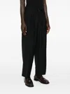 Nine In The Morning Pleated-front Trousers In Black