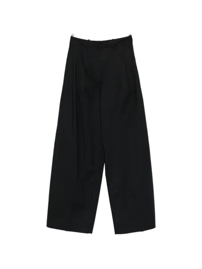 Nine In The Morning Pleated Palazzo Pants In Black