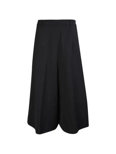 Nine In The Morning Pleated Palazzo Pants In Black