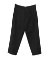 Nine In The Morning Relaxed-fit Black Trousers With Pleated Front Design In Black