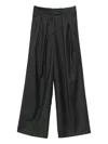 Nine In The Morning Pleated Trousers In Black