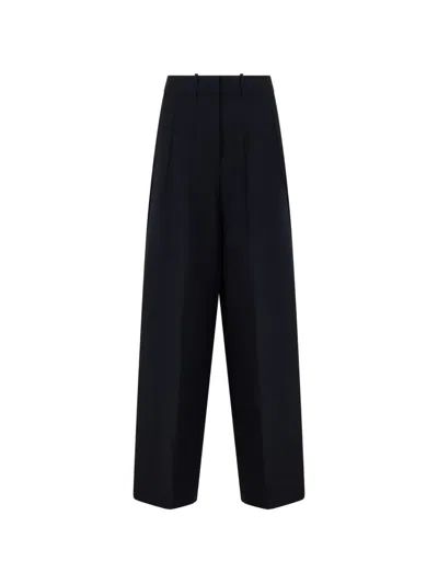 Nine In The Morning Pleated Trousers In Blue