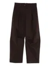 Nine In The Morning Pleated Trousers In Brown