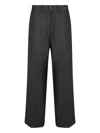 Nine In The Morning Pleated Wide-leg Trousers In Gray