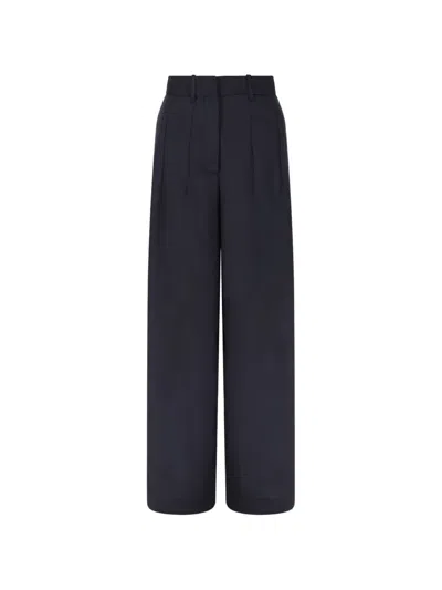 Nine In The Morning Pleated Wide-leg Trousers In Blue