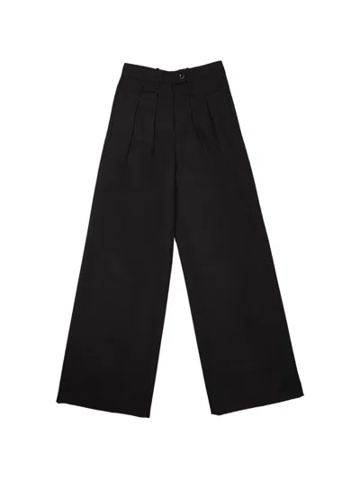 Nine In The Morning Pleated Wide-leg Trousers In Brown