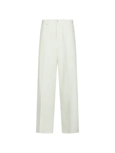 Nine In The Morning White Cotton Jeans In Brown