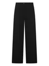 Nine In The Morning Pressed-crease Trousers In Black