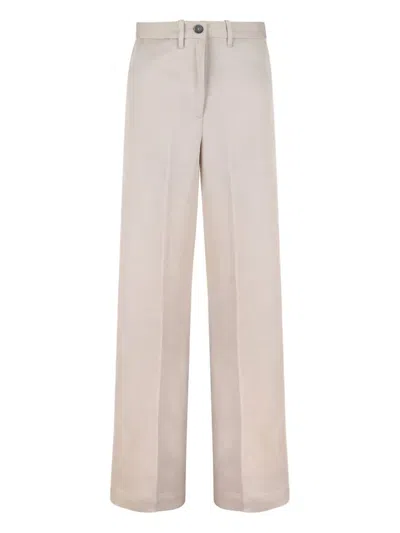 Nine In The Morning Pressed-crease Trousers In Neutrals