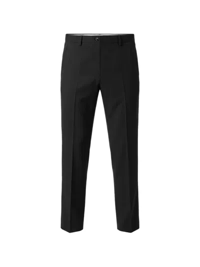 Nine In The Morning Pressed-crease Tailored Trousers In Black