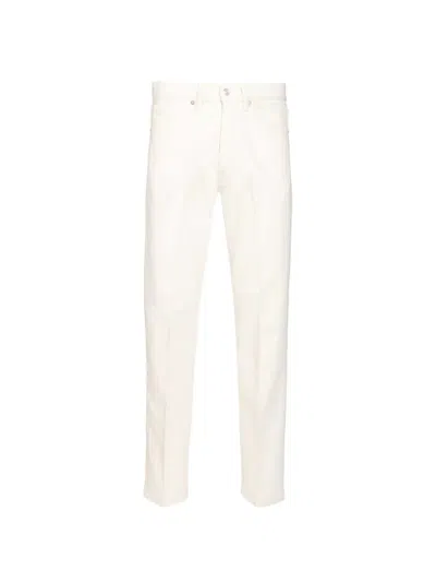 Nine In The Morning Red Stitching Jeans In White