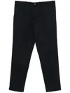 Nine In The Morning Refined Blue Trousers With Button Closure In Black