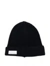 Nine In The Morning Ribbed Wool Beanie In Blue