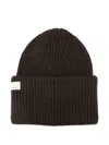 Nine In The Morning Ribbed Wool Beanie In Brown